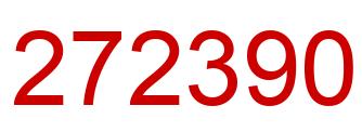 Número 272390 imagen rojo