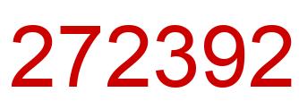 Número 272392 imagen rojo