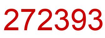 Número 272393 imagen rojo