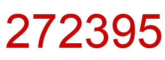Número 272395 imagen rojo