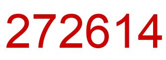 Number 272614 red image