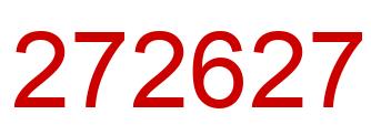 Number 272627 red image