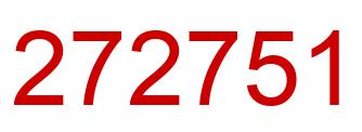 Number 272751 red image