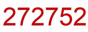 Número 272752 imagen rojo