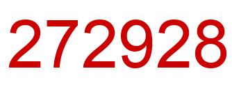Number 272928 red image