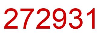 Number 272931 red image