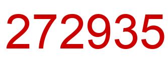 Number 272935 red image