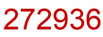 Number 272936 red image
