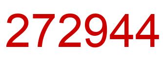 Number 272944 red image