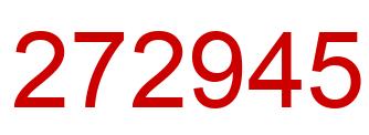 Number 272945 red image