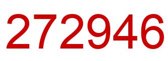 Number 272946 red image