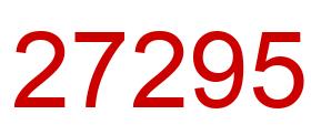 Número 27295 imagen rojo