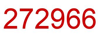 Number 272966 red image