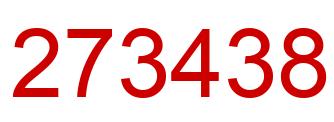 Number 273438 red image
