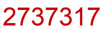 Number 2737317 red image