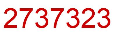 Number 2737323 red image