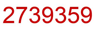 Number 2739359 red image