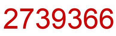Number 2739366 red image