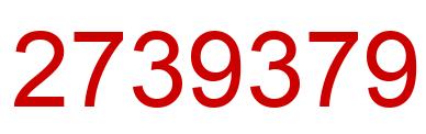 Number 2739379 red image