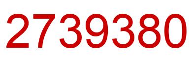 Number 2739380 red image