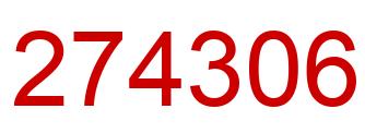 Número 274306 imagen rojo