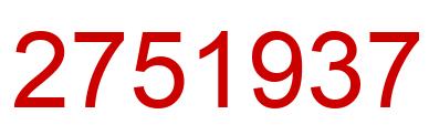 Número 2751937 imagen rojo