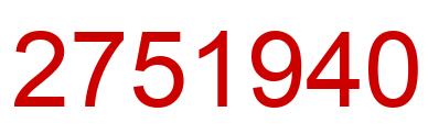 Número 2751940 imagen rojo