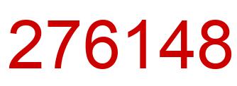 Número 276148 imagen rojo