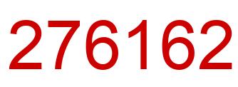 Número 276162 imagen rojo