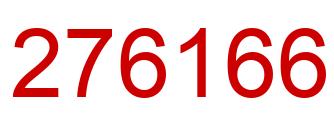 Número 276166 imagen rojo