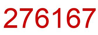 Número 276167 imagen rojo