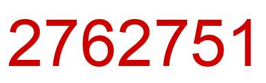 Number 2762751 red image