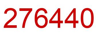 Número 276440 imagen rojo