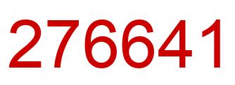 Número 276641 imagen rojo