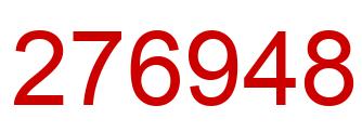 Number 276948 red image