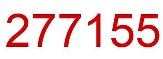 Número 277155 imagen rojo