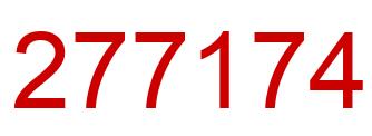 Number 277174 red image
