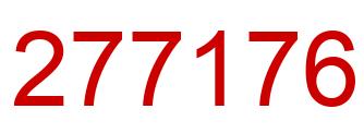 Number 277176 red image