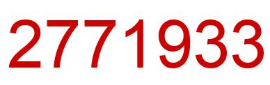 Number 2771933 red image