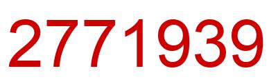 Number 2771939 red image