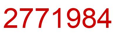 Number 2771984 red image