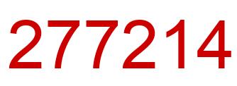 Number 277214 red image