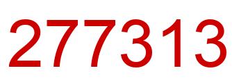 Number 277313 red image