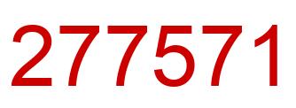 Number 277571 red image
