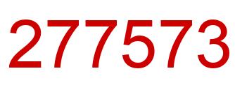 Number 277573 red image