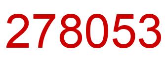 Número 278053 imagen rojo