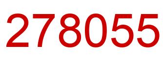Number 278055 red image