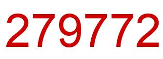 Number 279772 red image