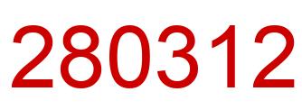 Número 280312 imagen rojo