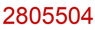 Number 2805504 red image